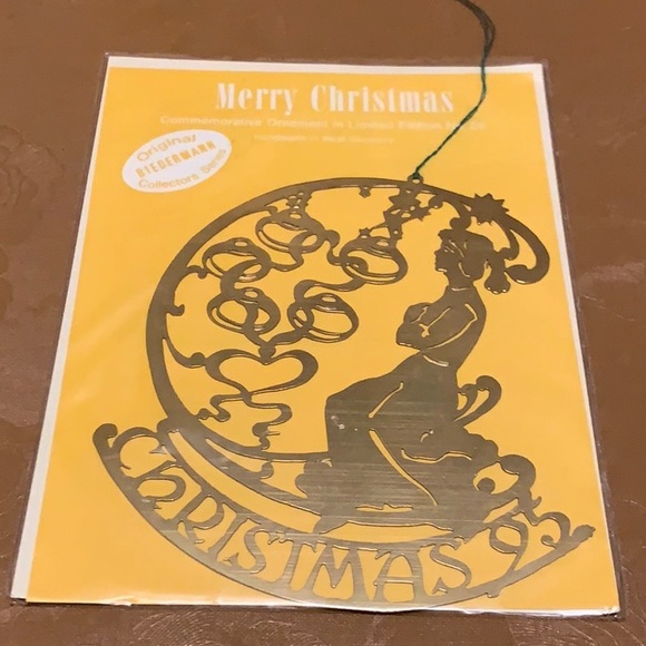 Biedermann Holiday Biedermann Vintage Brass Christmas Ornament 995